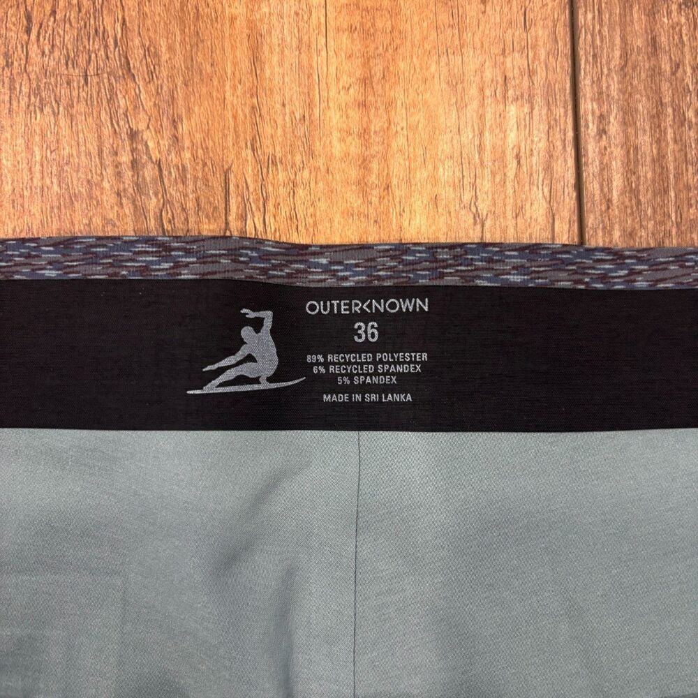 Mens Outerknown Apex Evolution Trunks By Kelly Slater 36 Purple Blue 7.5" Inseam - Picture 2 of 7